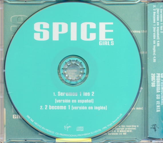 Spice Girls 2 Become 1 Cd Maxi Promo Mexique 1997