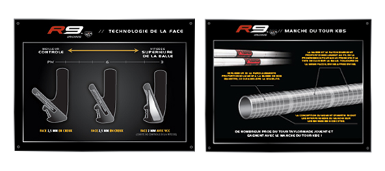 TAYLOR MADE - serie de fers R9 TP ACIER